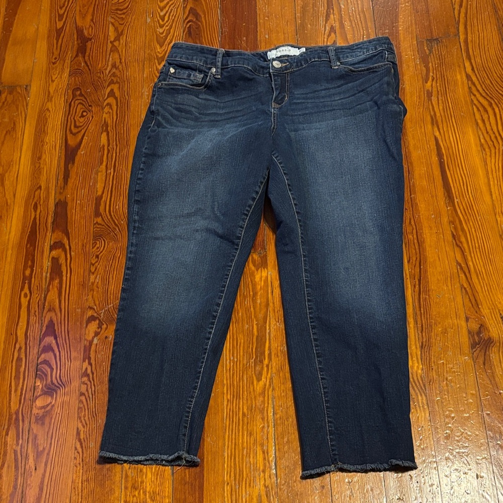 Torrid Dark Indigo Ankle Jeans